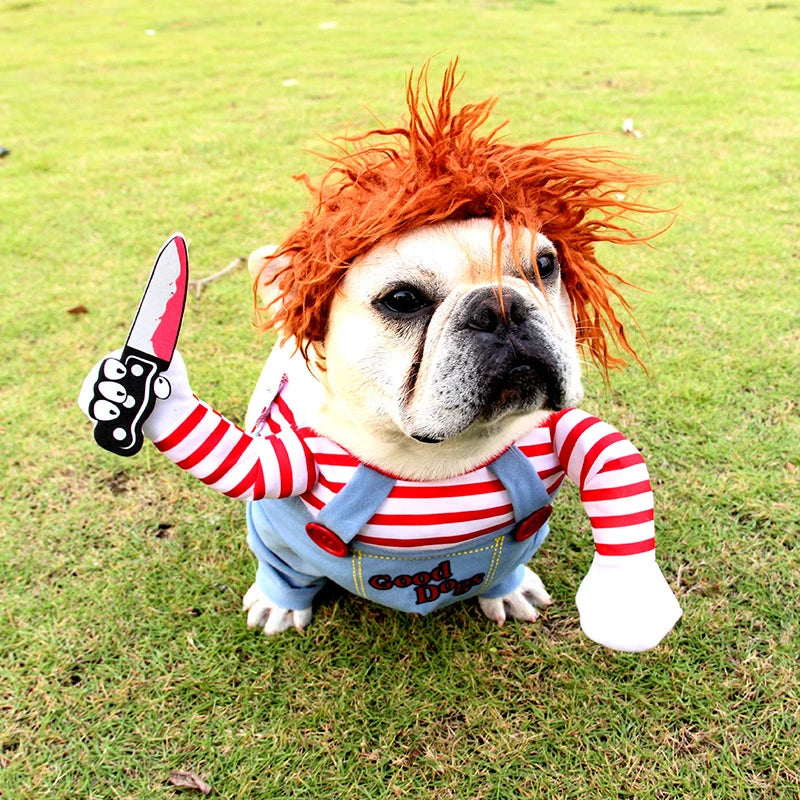 Pupoween Scary Doll Costume For Dogs