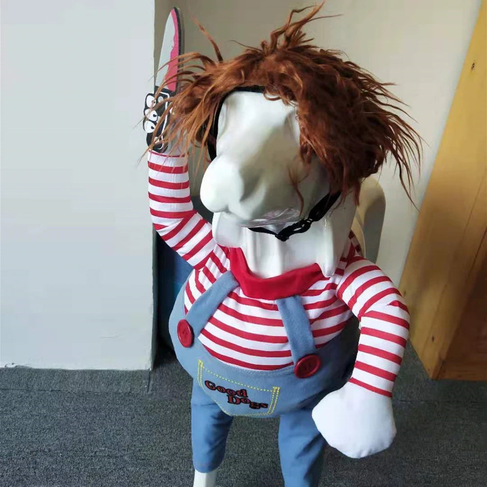 Pupoween Scary Doll Costume For Dogs